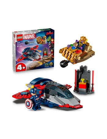 LEGO Superheroes Super Heroes Marvel Captain America vs. Thanos, 76319 product photo