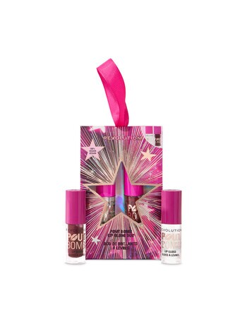 Makeup Revolution Pout Bomb Plumping Mini Lip Gloss, 2-Piece Set product photo