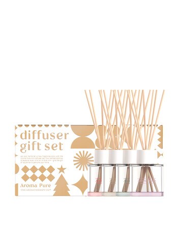 The Aromatherapy Co. Aroma Pure Diffuser Set, 4x 40ml product photo