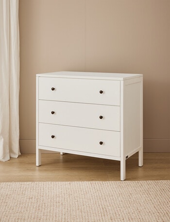 BabyRest Bexley Chest, White Ash product photo