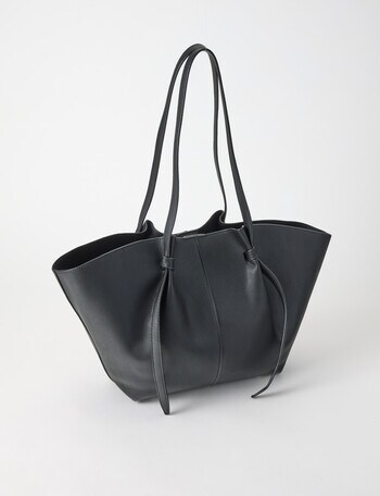 Whistle Accessories Amara Slouchy Tote Bag, Black product photo