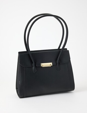 Boston + Bailey Audrey Structured Shopper Bag, Black product photo