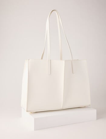 Boston + Bailey Luna Handle Tote, Ivory product photo