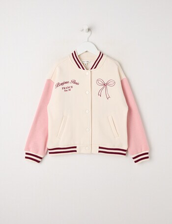 Mac & Ellie Varsity Ballet Jacket, Natural product photo