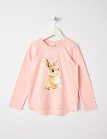Mac & Ellie Bunny Flowers Long Sleeve Tee, Dusk product photo