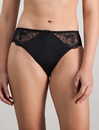 Fayreform Aria High Cut Brief, Black product photo