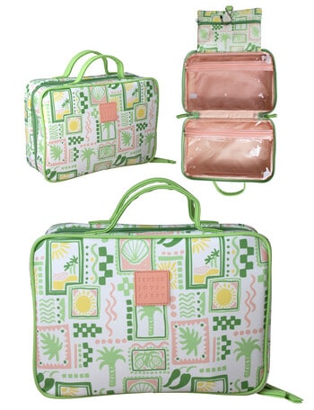 Tender Love + Carry Hanging Washbag, Escape Greens product photo
