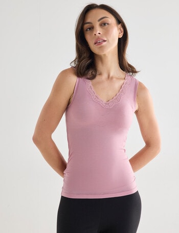 Lyric Thermals Sonata Merino Singlet, Lilac product photo