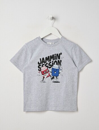 Mac & Ellie Jan Session Short Sleeve Tee, Grey Marle product photo