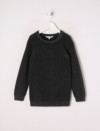 Mac & Ellie Acid Rib Jumper, Charcoal product photo