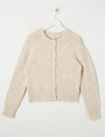 Switch Maia Fluffy Cardigan, Oat Marle product photo