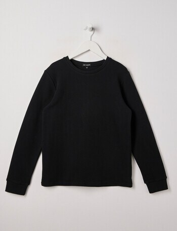 No Issue Waffle Long Sleeve Tee, Black product photo
