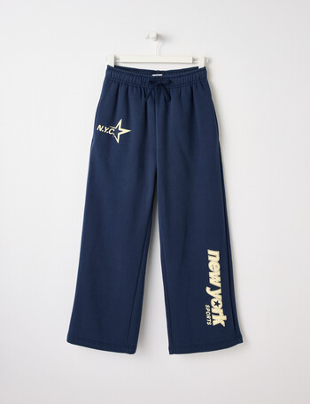Switch New York Sports Wide Leg Trackpant, Navy product photo