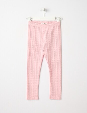 Mac & Ellie Jacquard Heart Legging, Blush product photo