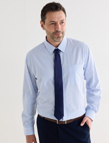 Chisel Check Long Sleeve Shirt, Blue product photo