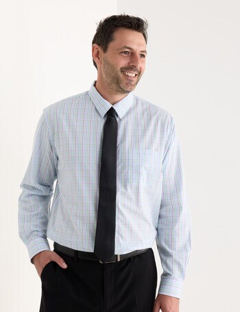 Chisel Check Long Sleeve Shirt, Lilac product photo