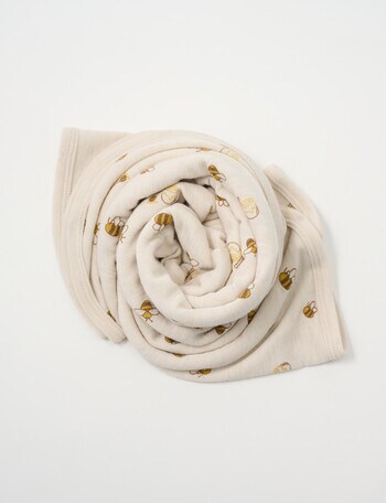 Milly & Milo Merino Wrap, Bee Print product photo