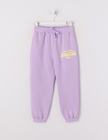 Mac & Ellie Cuff Logo Trackpant, Lilac product photo