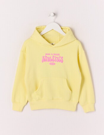 Mac & Ellie Athletics Club Pull On Hoodie, Butter product photo