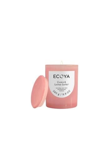 Ecoya Metro Candle, Guava & Lychee Sorbet, 270g product photo