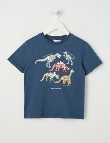 Mac & Ellie Dino Glow Short Sleeve Tee, Ink product photo
