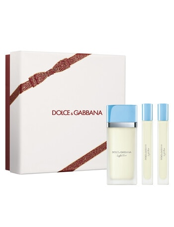 Dolce & Gabbana Christmas Set - Light Blue EDT 50ml + Travel Spray 10ml + Travel Spray 10ml product photo