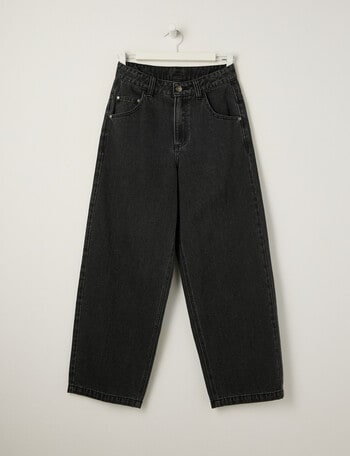 No Issue Super Baggy Denim Jean, Black product photo