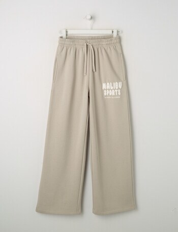 Switch Malibu Wide Leg Trackpant, Stone product photo