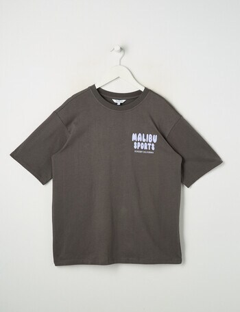 Switch Malibu Sports Short Sleeve Oversized Tee, Charcoal product photo