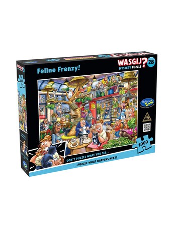 Wasgij Mystery 28 Feline Frenzy Puzzle, 1000-Piece product photo