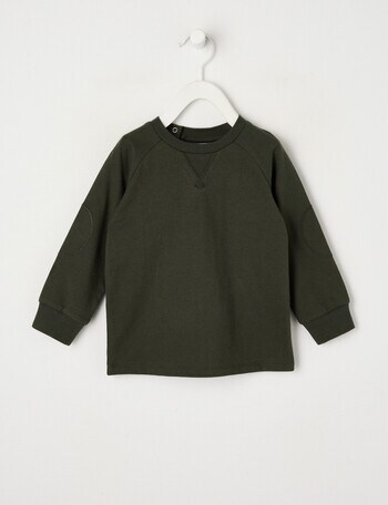 Teeny Weeny Play Time Long Sleeve Tee, Forrest Green product photo