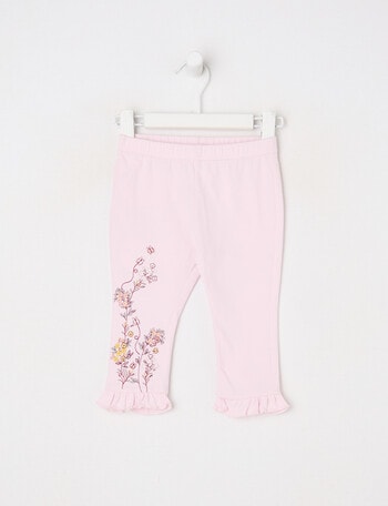 Teeny Weeny Heart and Bow Play Legging, Pink product photo