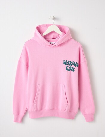 Switch Weekend Club Oversized Hoodie, Bubblegum product photo