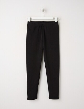 Mac & Ellie Full Length Cosy Fleece Leggings, Black product photo