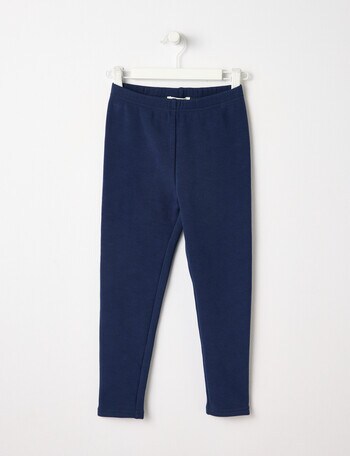 Mac & Ellie Full Length Cosy Fleece Leggings, Navy product photo