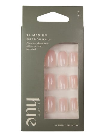 Studio Hue Press-on Nails, Medium, Square, Tutu product photo