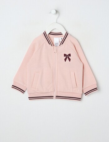 Teeny Weeny Merino Fashion Bomber Jacket, Pink product photo
