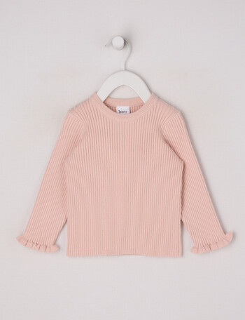 Teeny Weeny Heart & Bow Knit Top, Pink product photo