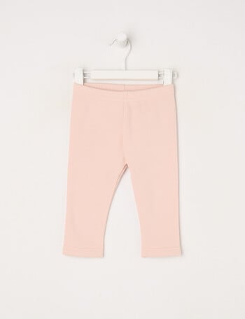 Teeny Weeny Heart and Bow Play Fleece Legging, Pink product photo