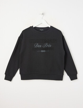 No Issue St Germain Deboss Crew, Black product photo