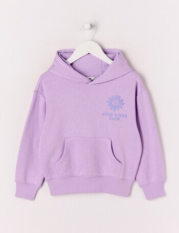 Mac & Ellie Good Vibes Pull On Hoodie, Lilac product photo