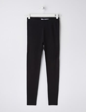 Blue Ink Merino Long Johns, Black, 8-14 product photo