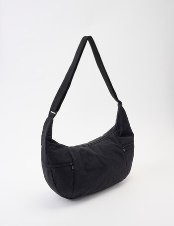 Laidlaw + Leeds Slouchy Sling Bag, Black product photo