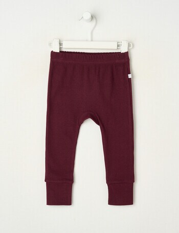 Teeny Weeny Rib Essentials Pants, Cherry product photo