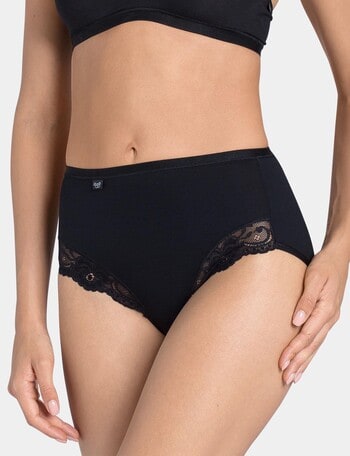 Sloggi Romance Maxi Brief, Black product photo