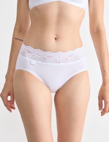 Sloggi Romance Midi Brief, White product photo