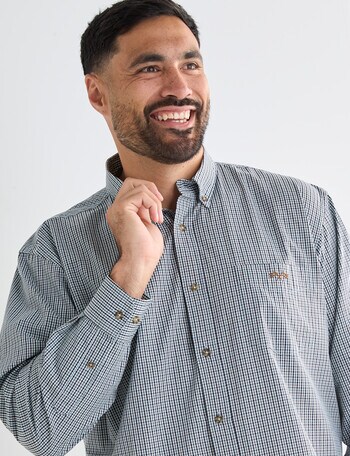 Logan Ledger Long Sleeve Shirt, Grey product photo