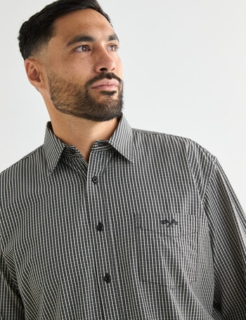 Logan Dane Long Sleeve Shirt, Charcoal product photo