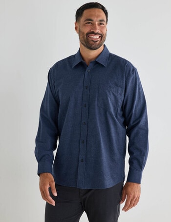 Logan Wesley Long Sleeve Shirt, Slate product photo