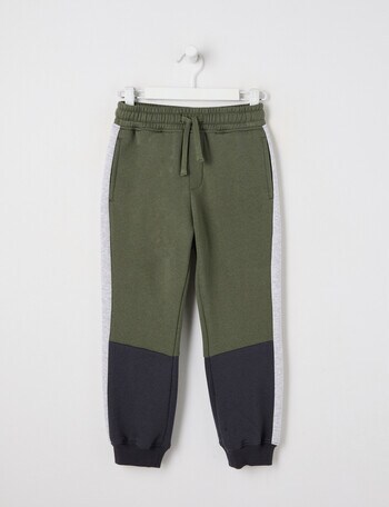 Mac & Ellie Colourblock Trackpant, Khaki product photo